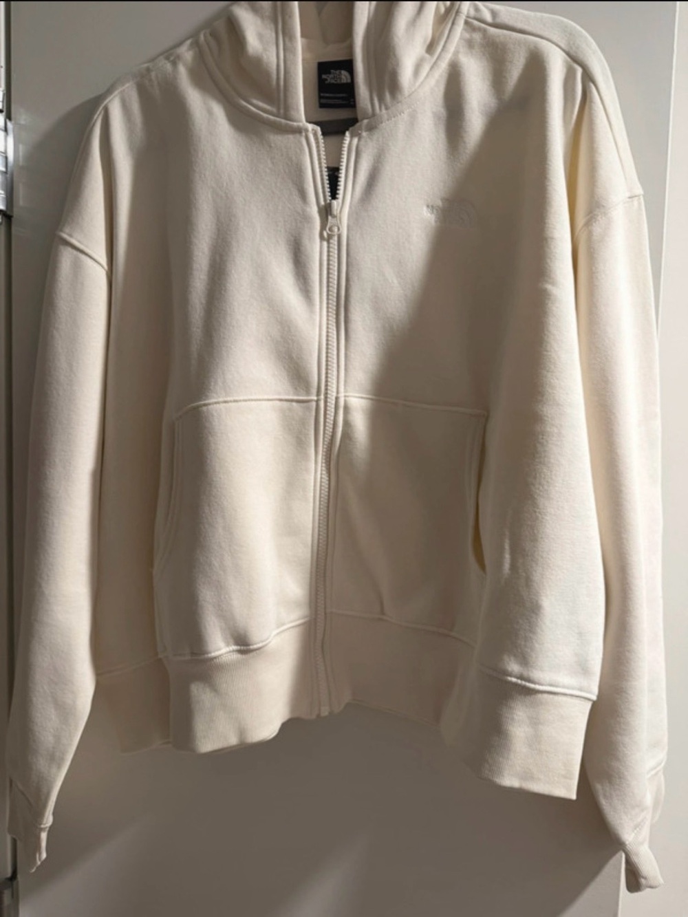 The North Face Women's Cream Full-Zip Hoodie Jacket
